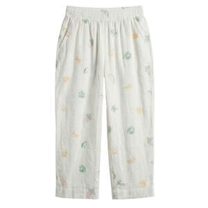 NWT C&C California Women's L Linen Coastal Tropical Resortwear Fruit Pants